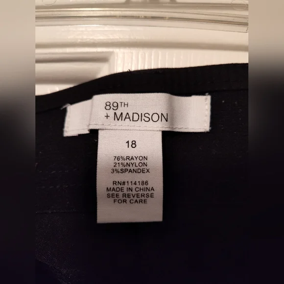 89th & Madison Black Dress Pants - Picture 3 of 9